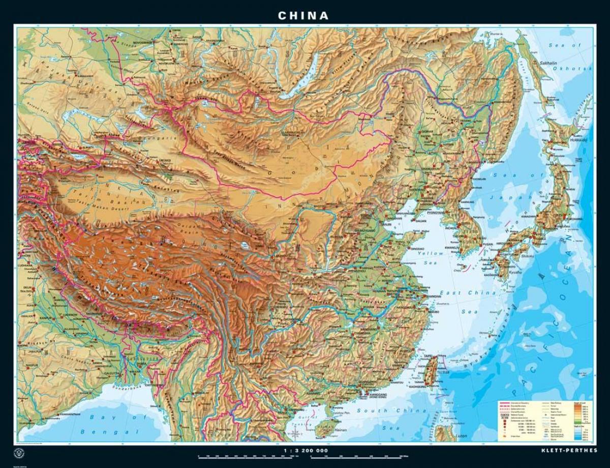 physiographic რუკა ჩინეთი