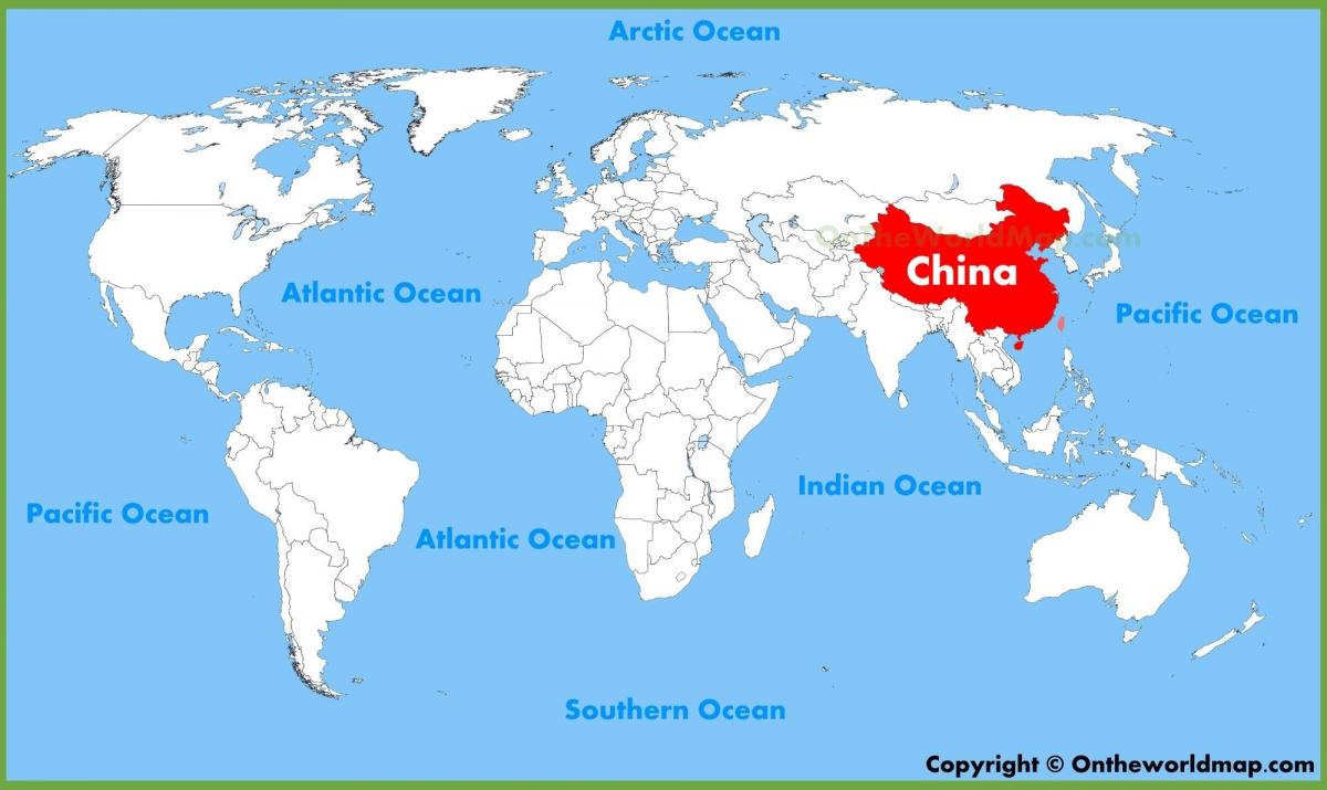 ჩინეთი მსოფლიო რუკა