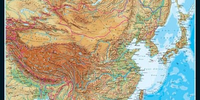 ტოპოგრაფიული რუკა ჩინეთი