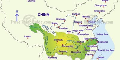 ჩინეთის რუკა yangtze მდინარე