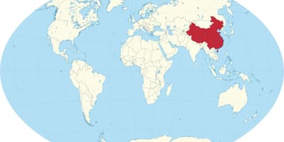 ჩინეთი მსოფლიო რუკა