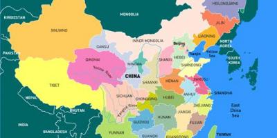 ჩინეთის რუკა პროვინციებში