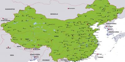 ჩინეთის რუკა ქალაქებში